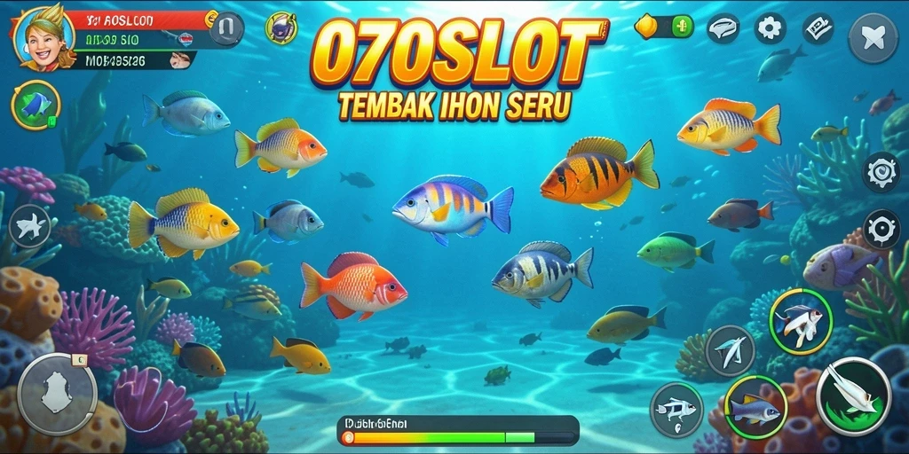 Screenshot gameplay Tembak Ikan di 070SLOT yang seru dan menawan.