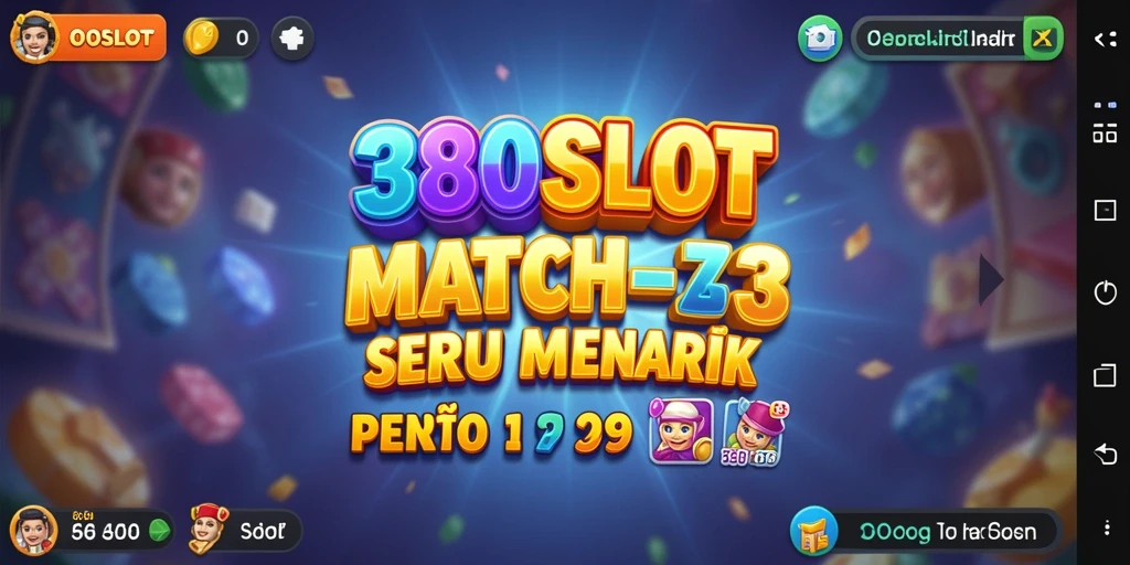 Tampilan gameplay seru di 380SLOT dengan aksi Match-3 yang menarik.