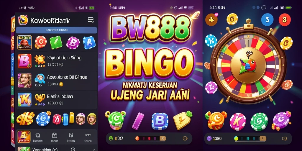 Screenshot gameplay BW888 yang menampilkan suasana bingo yang seru.