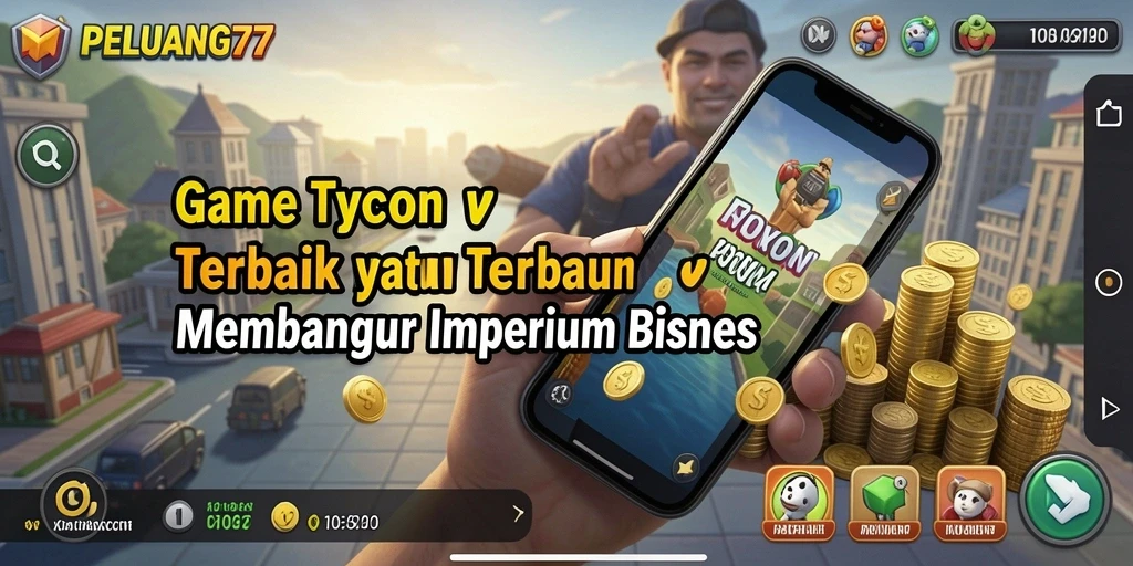 Tampilan gameplay PELUANG77 dengan interaksi bisnis yang dinamis.
